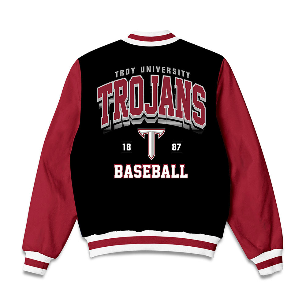 Troy - NCAA Baseball : Mikey Bello - Bomber Jacket-1