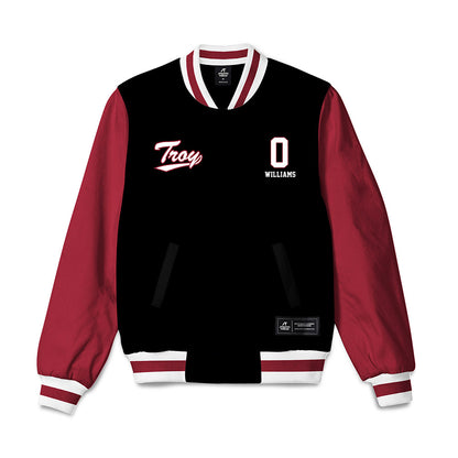 Troy - NCAA Football : Jah-Mal Williams - Bomber Jacket-0