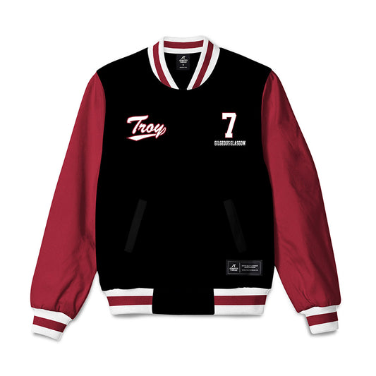 Troy - NCAA Men's Basketball : Javier Gilgeous-Glasgow - Bomber Jacket-0