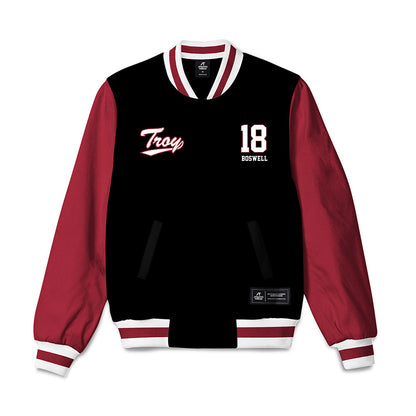 Troy - NCAA Softball : Makaley Boswell - Bomber Jacket-0