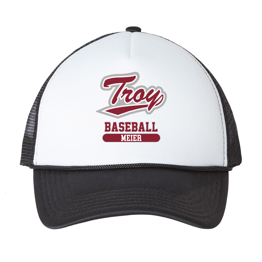 Troy - NCAA Baseball : Steven Meier - Trucker Hat-0