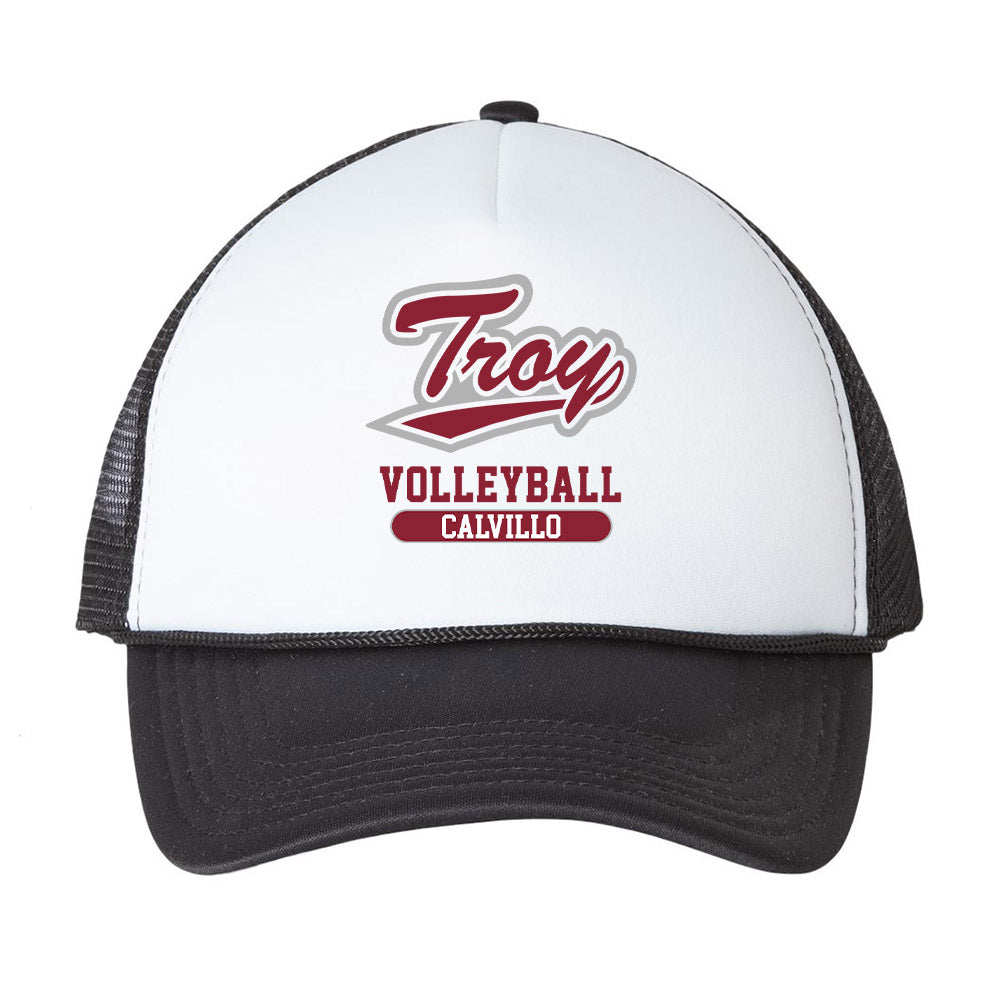 Troy - NCAA Women's Volleyball : Kalina Calvillo - Trucker Hat-0