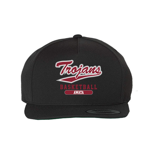 Troy - NCAA Men's Basketball : Hikaru Awata - Snapback Hat-0