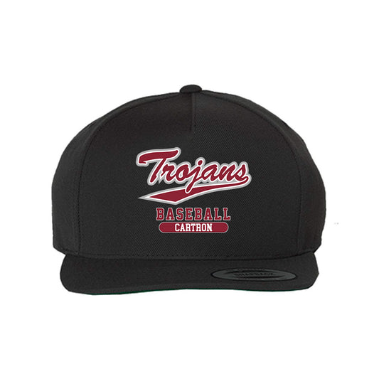 Troy - NCAA Baseball : Chase Cartron - Snapback Hat-0