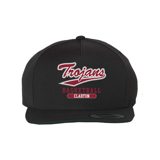 Troy - NCAA Men's Basketball : Emmanuel Clarton - Snapback Hat-0