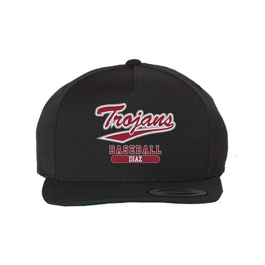 Troy - NCAA Baseball : Zaid Diaz - Snapback Hat-0