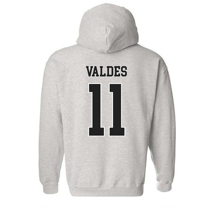 Troy - NCAA Men's Basketball : Victor Valdes - Classic Shersey Hooded Sweatshirt-1