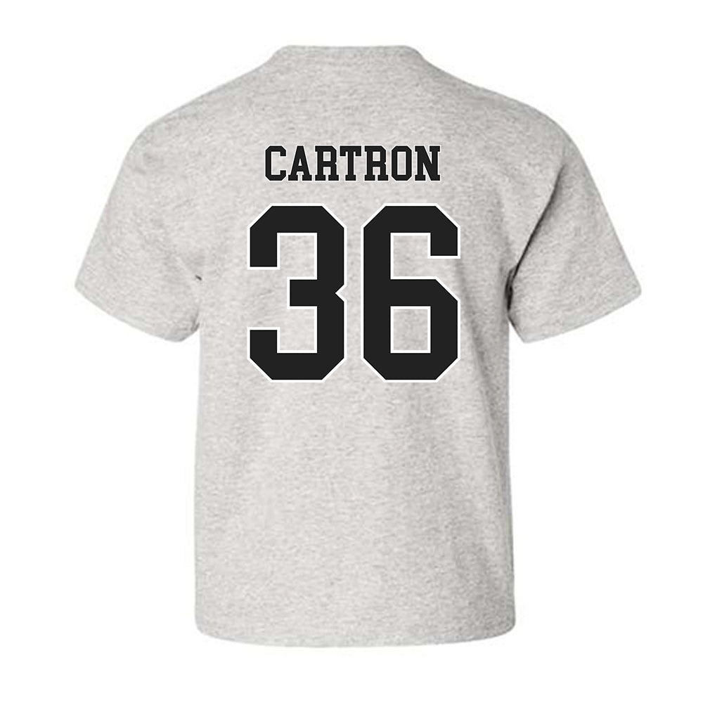 Troy - NCAA Baseball : Chase Cartron - Classic Shersey Youth T-Shirt-1