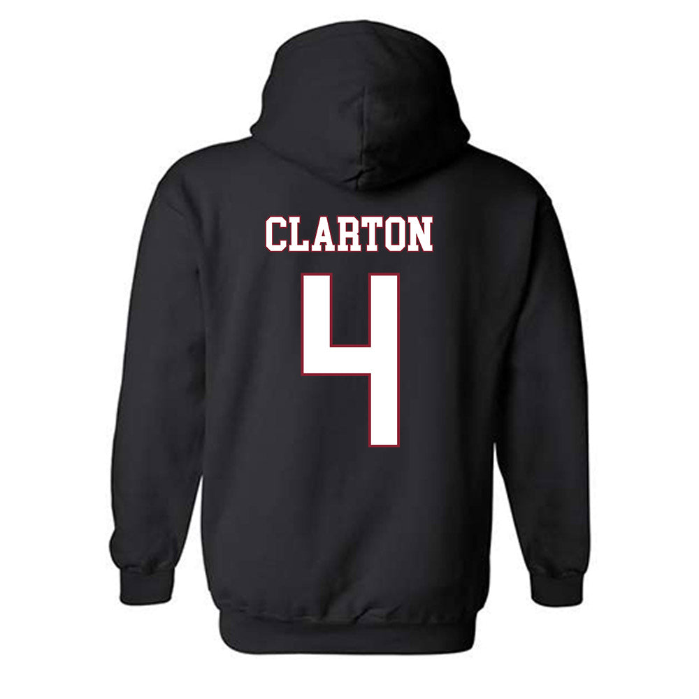 Troy - NCAA Men's Basketball : Emmanuel Clarton - Classic Shersey Hooded Sweatshirt-1