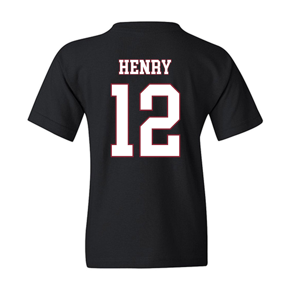 Troy - NCAA Football : Trent Henry - Classic Shersey Youth T-Shirt-1