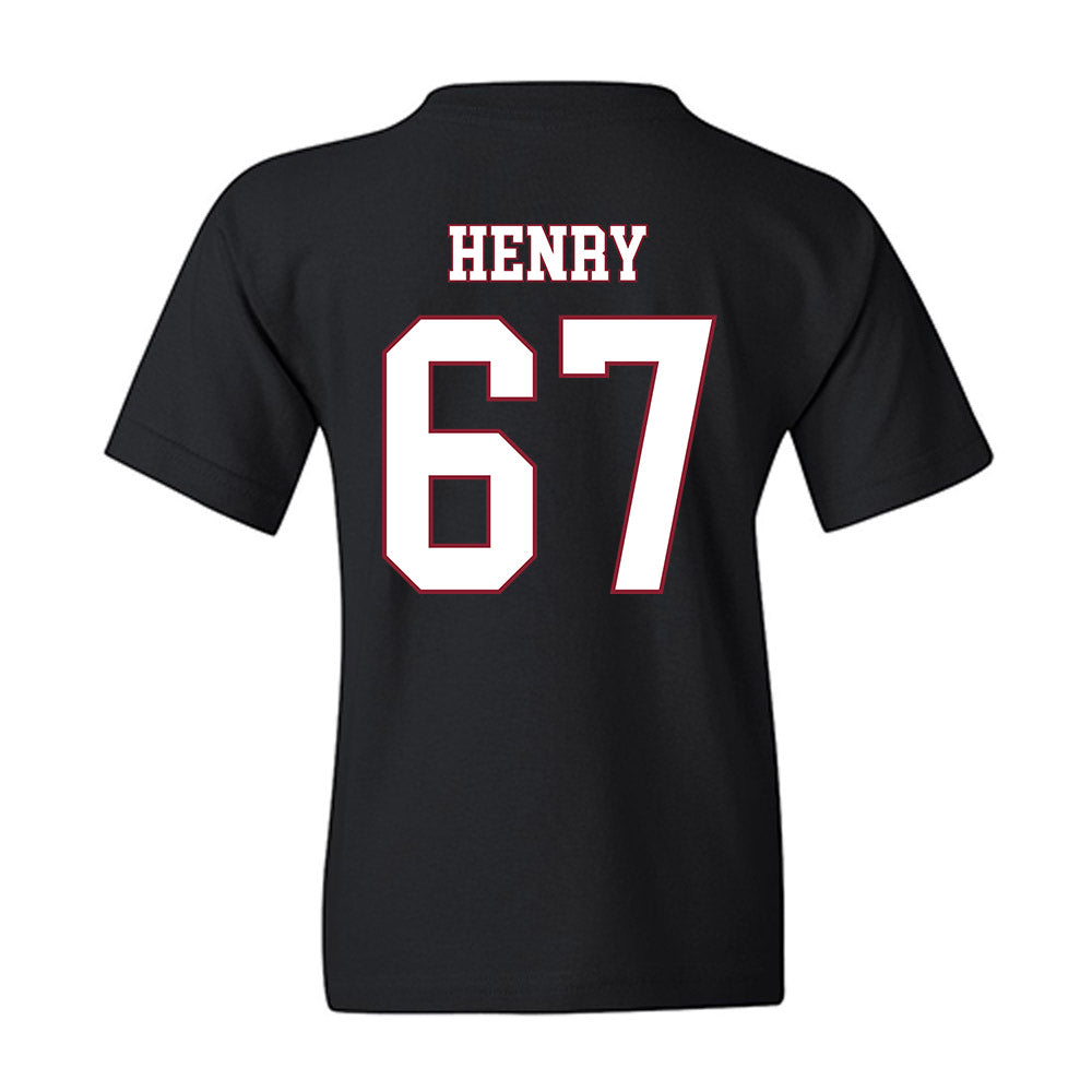 Troy - NCAA Football : Matt Henry - Classic Shersey Youth T-Shirt-1