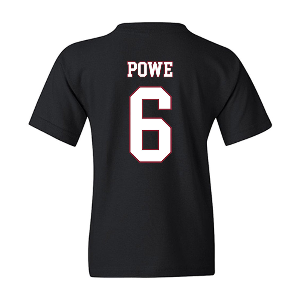 Troy - NCAA Football : Justin Powe - Classic Shersey Youth T-Shirt-1