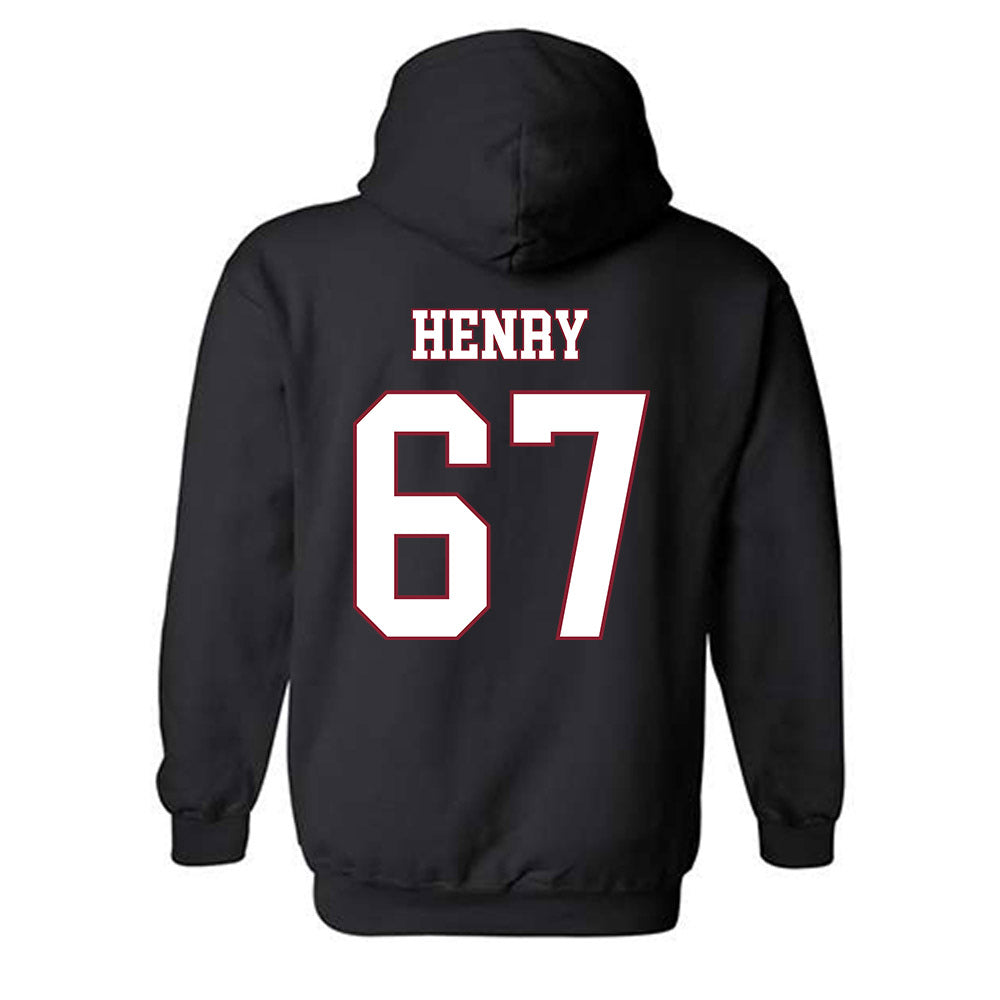 Troy - NCAA Football : Matt Henry - Classic Shersey Hooded Sweatshirt-1