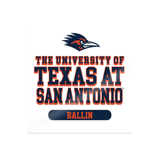 UTSA - NCAA Baseball : Jordan Ballin - Sticker-0