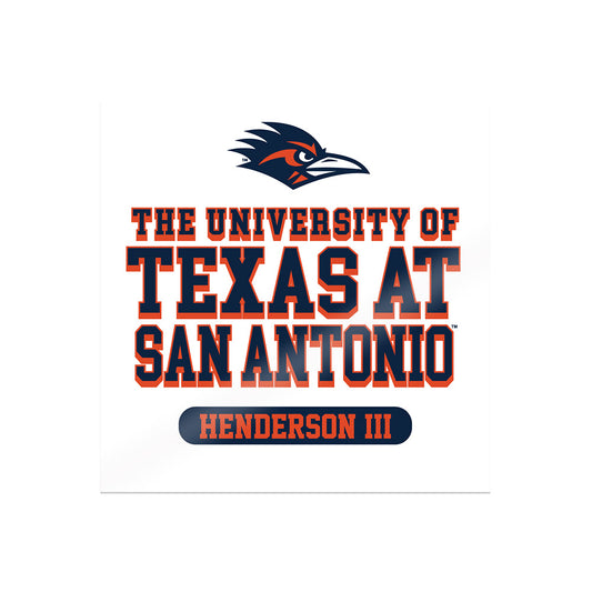 UTSA - NCAA Football : Will Henderson III - Sticker-0