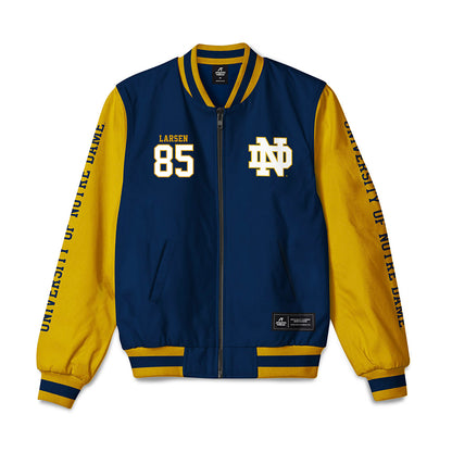 Notre Dame - NCAA Football : Jack Larsen - Bomber Jacket-0