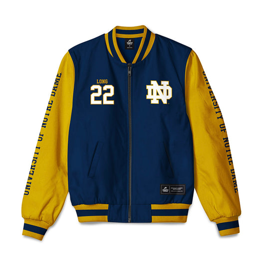 Notre Dame - NCAA Football : Ethan Long - Bomber Jacket-0