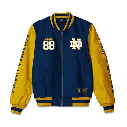 Notre Dame - NCAA Men's Lacrosse : Luke Crowe - Bomber Jacket