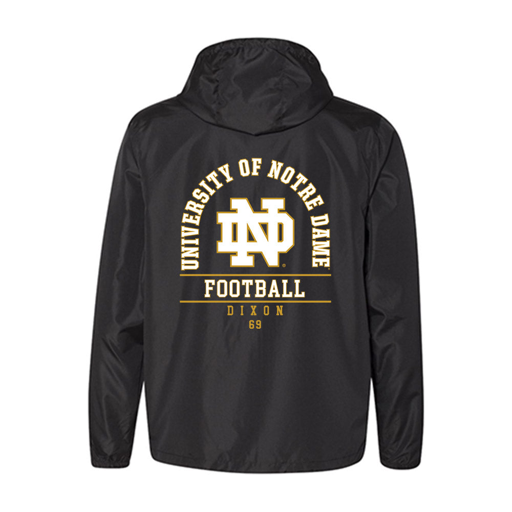 Notre Dame - NCAA Football : Davion Dixon - Windbreaker