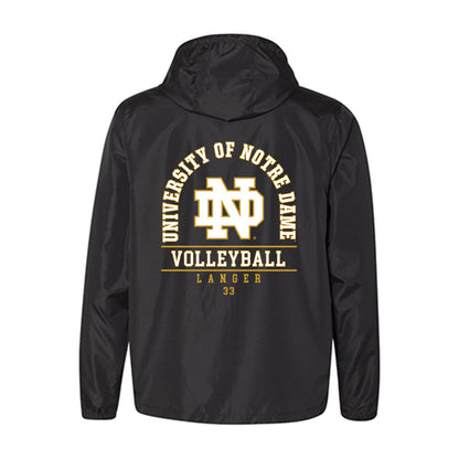 Notre Dame - NCAA Women's Volleyball : Grace Langer - Windbreaker