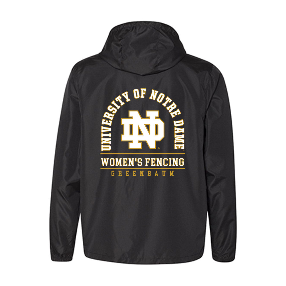 Notre Dame - NCAA Women's Fencing : Atara Greenbaum - Windbreaker-1