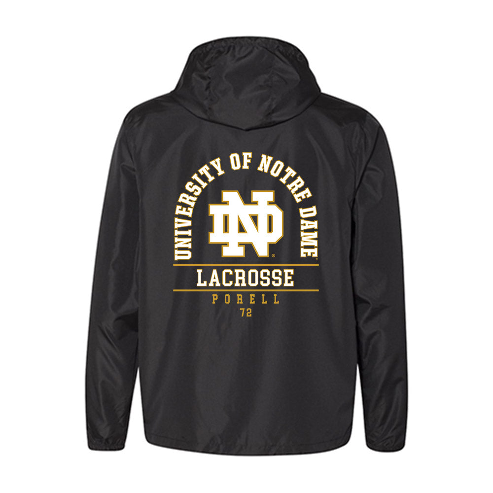 Notre Dame - NCAA Men's Lacrosse : Thomas Porell - Windbreaker-1