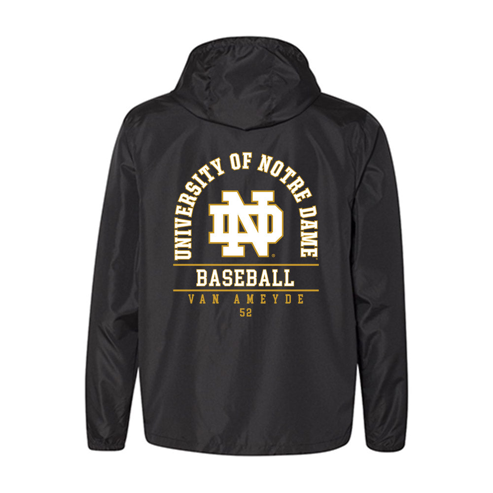 Notre Dame - NCAA Baseball : Chase Van Ameyde - Windbreaker