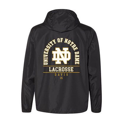 Notre Dame - NCAA Men's Lacrosse : Anderson Davis - Windbreaker-1