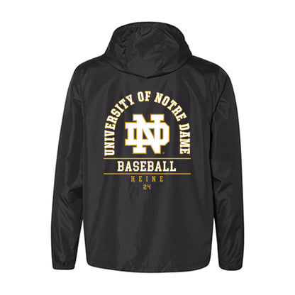 Notre Dame - NCAA Baseball : Dylan Heine - Windbreaker-1