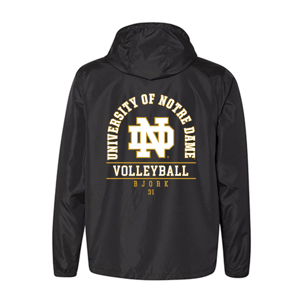 Notre Dame - NCAA Women's Volleyball : Anna Bjork - Windbreaker