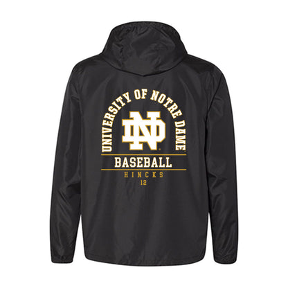 Notre Dame - NCAA Baseball : Connor Hincks - Windbreaker