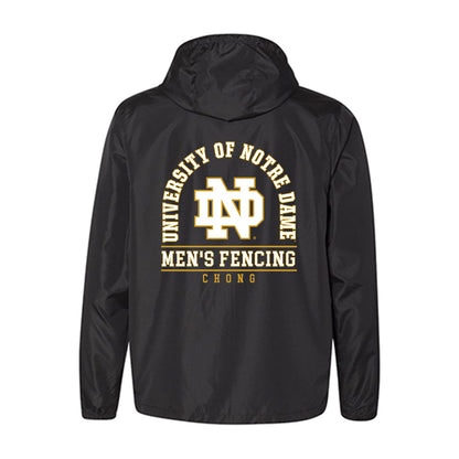 Notre Dame - NCAA Men's Fencing : Christopher Chong - Windbreaker