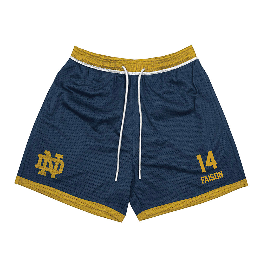 Notre Dame - NCAA Men's Lacrosse : Jordan Faison - Shorts-0