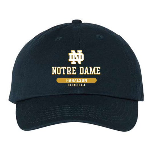Notre Dame - NCAA Men's Basketball : Jalen Haralson - Dad Hat-0