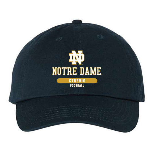 Notre Dame - NCAA Football : Owen Strebig - Dad Hat-0