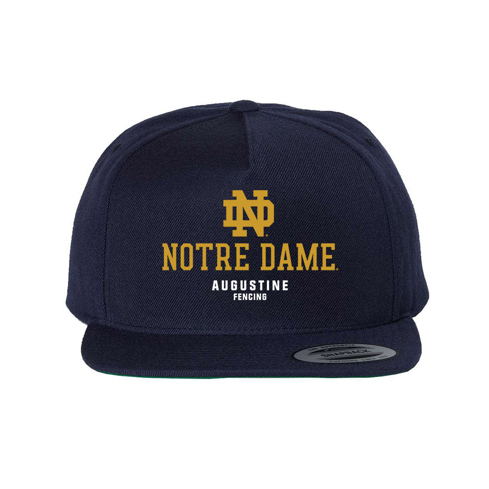 Notre Dame - NCAA Men's Fencing : Ethan Augustine - Snapback Hat-0