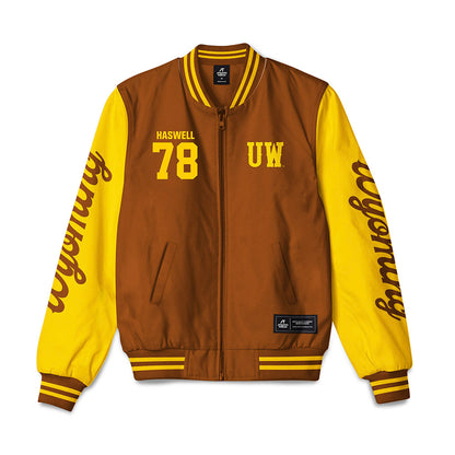Wyoming - NCAA Football : Alex Haswell - Bomber Jacket