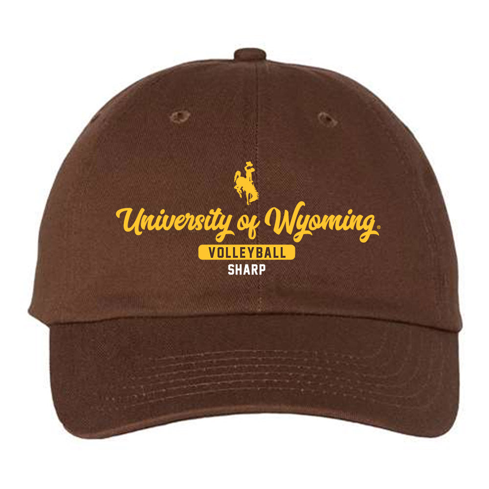 Wyoming - NCAA Women's Volleyball : Reagan Sharp - Brown Dad Hat-0