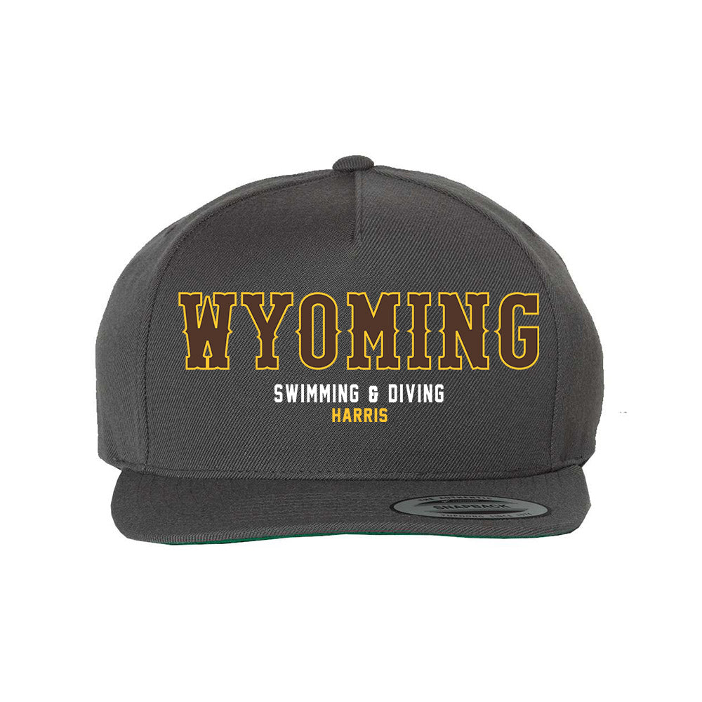 Wyoming - NCAA Women's Swimming & Diving : Raiden Harris - Snapback Hat-0