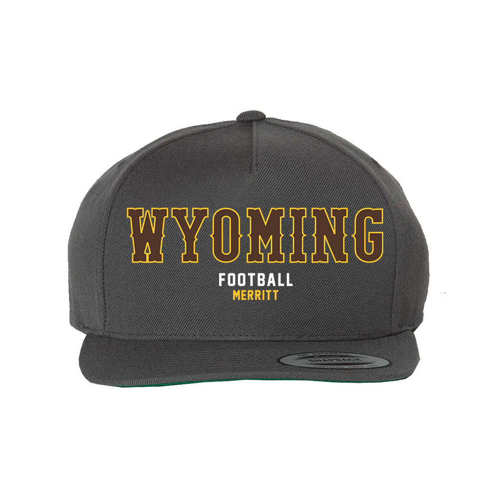 Wyoming - NCAA Football : Caleb Merritt - Snapback Hat-0