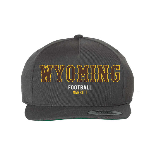 Wyoming - NCAA Football : Caleb Merritt - Snapback Hat-0