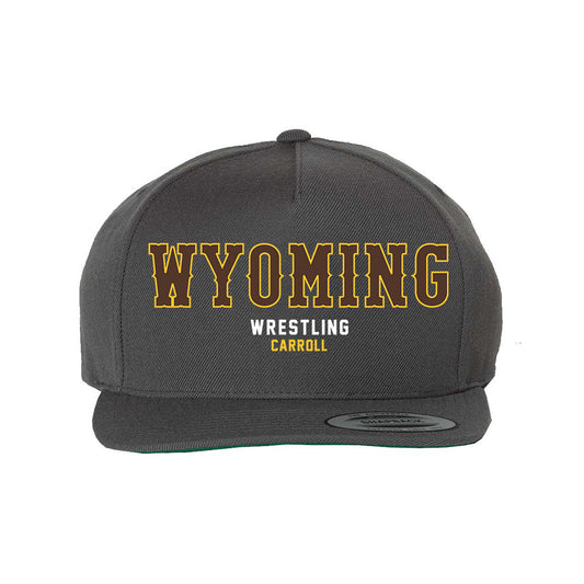 Wyoming - NCAA Wrestling : Christian Carroll - Snapback Hat-0