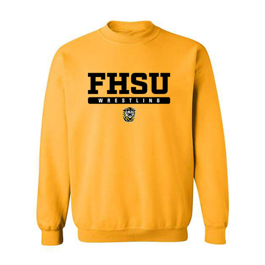 FHSU - NCAA Wrestling : Aiden Shields - Classic Shersey Crewneck Sweatshirt-0