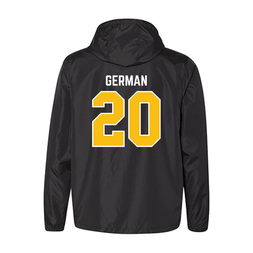 FHSU - NCAA Men's Soccer : Marcos German - Black Windbreaker-1