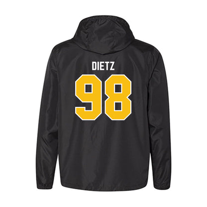 FHSU - NCAA Football : Kayson Dietz - Black Windbreaker-1