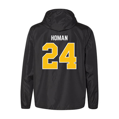 FHSU - NCAA Men's Basketball : Tory Homan - Black Windbreaker-1