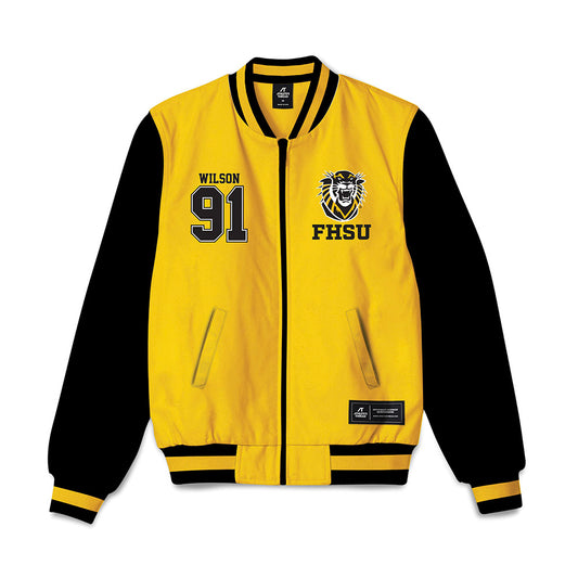 FHSU - NCAA Football : Jakolbi Wilson - Bomber Jacket-0