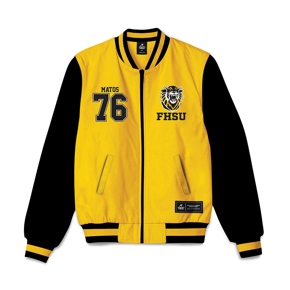 FHSU - NCAA Football : Ziah Matos - Bomber Jacket-0