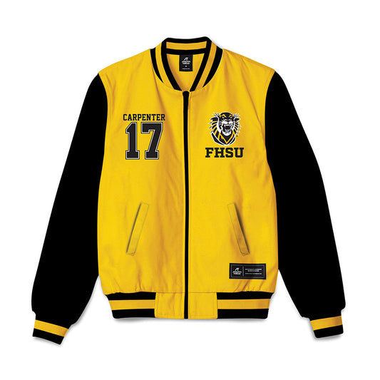 FHSU - NCAA Baseball : Kaleb Carpenter - Bomber Jacket-0