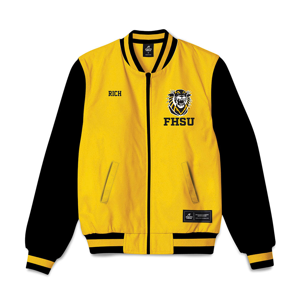 FHSU - NCAA Men's Track & Field : Spencer Rich - Bomber Jacket